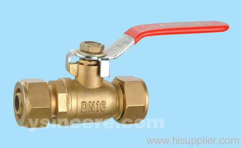 Brass compression ball valve YC-10121