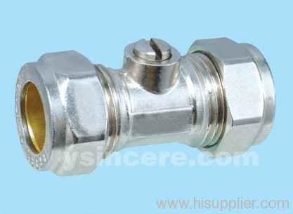 Brass compression ball valve YC-10174